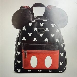 Mickey Mouse Kids Backpack - Black and Red